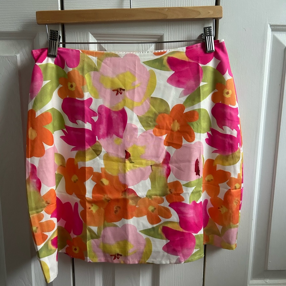 SHEIN floral skirt